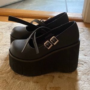 Demonia Kera-08 Platform Mary Janes